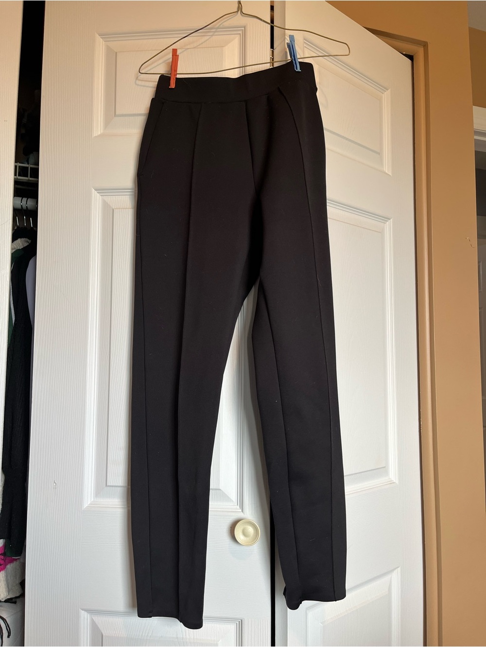 Zella Black Straight-Leg Ponte Pants